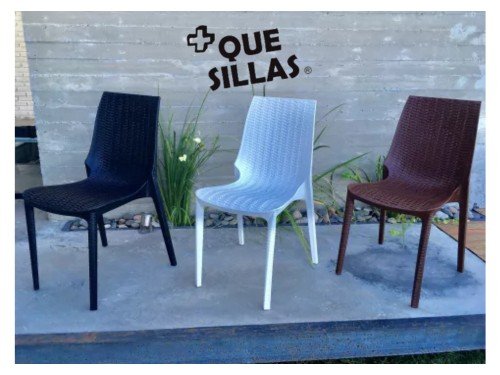 Silla Reforzada Apilable Rattan Jardin Harmony