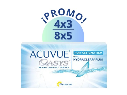 Lentes de Contacto Acuvue Oasys Toric Para Astigmatismo