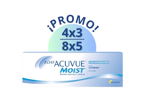 Lentes de Contacto 1-day Acuvue Moist Para Astigmatismo