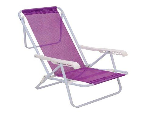 Reposera Sillon Acero Sannet Playa Camping 8 Posiciones Mor