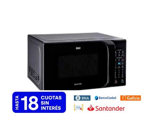 Microondas 20l Digital Negro Bgh