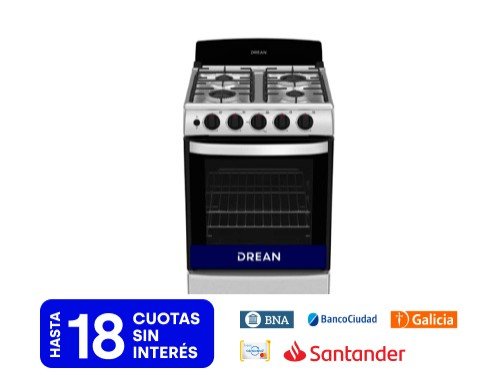 Cocina 55 Cm Gris Cd5502ai Drean