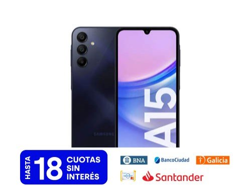 Celular Galaxy A15 Lte 128gb Blue Black Samsung