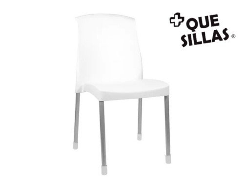 Silla Plastica Reforzada Apilable Comedor Galana Malba