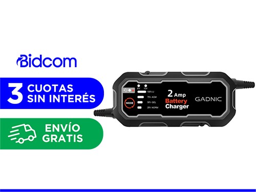 Cargador de Batería Inteligente Gadnic Para Auto