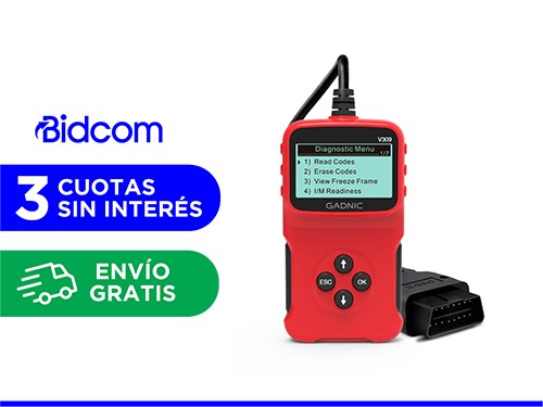 Scanner Automotriz Multimarca Gadnic VA44 OBD2 Universal Diagnóstico