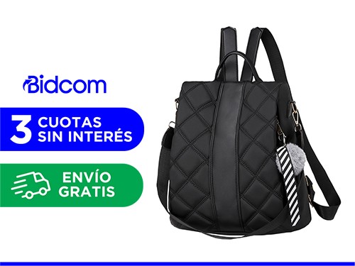 Mochila Bolso Negro Gadnic Antirrobo