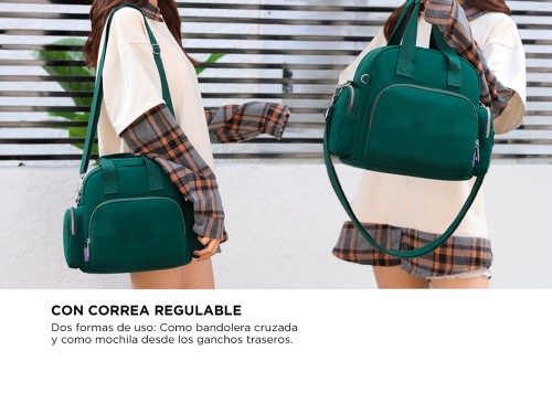 Cartera Morral Gadnic Mini Bandolera Con Correa