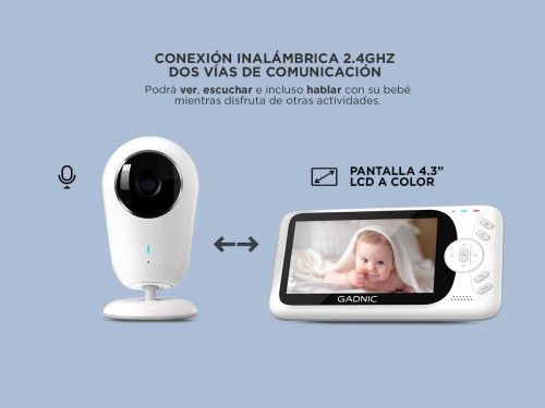 Baby Monitor Gadnic BMG90 Con Visión Nocturna