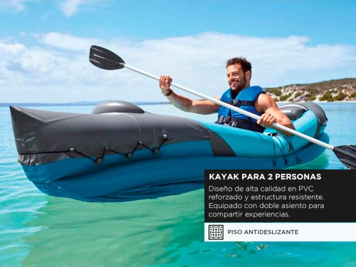 Kayak Inflable South Port Para 2 Personas 200KG