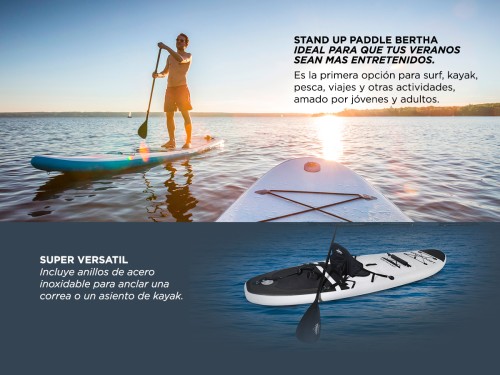 Stand Up Paddle Gadnic Bertha Tabla Inflable Remo Inflador Bolso