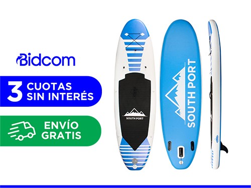 Stand Up Paddle Azul Gadnic PB10220 Tabla Inflable Remo Inflador Bolso