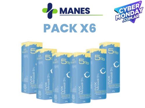 IVIX 5% LOCION ESTIMULANTE DE CRECIMIENTO CAPILAR X 60 ML PACK X 6 UNI