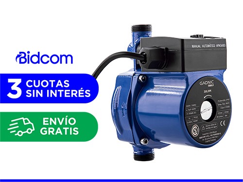 Bomba Presurizadora Gadnic 30L9M Elevadora 9mts 30lt/min 100w Automáti