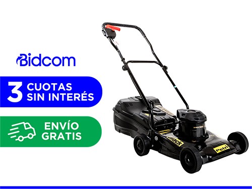 Cortadora de Césped Petri Black Eléctrica 1700w 1HP Recolector 32Lt