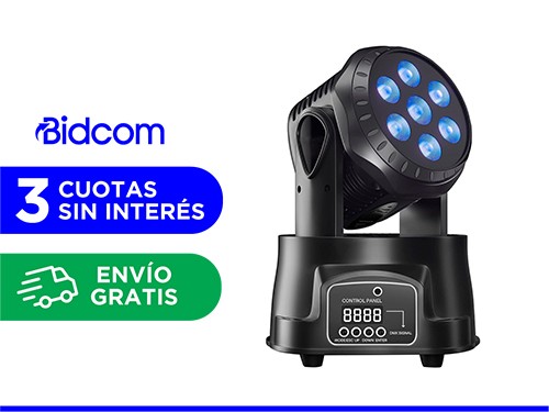 Cabezal Movil Gadnic DJ-P55RTY 7 Led Robótico