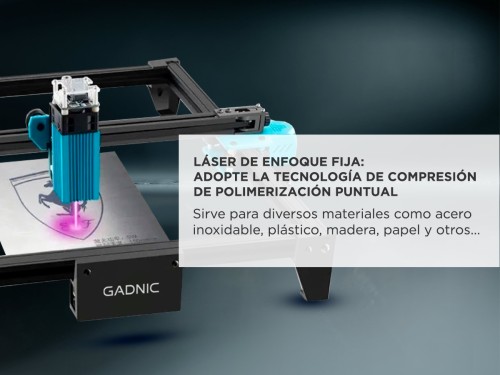 Grabador laser Gadnic Cnc Corte para escritorio 30x30cm profesional