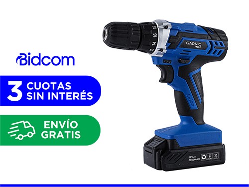 Destornillador Eléctrico 18V Gadnic D18 Recargable