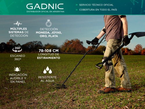 Detector de Metales Gadnic Alta Sensibilidad