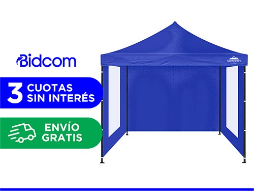 Gazebo Gadnic 3X3-M Plegable 3x3 Reforzado Paredes con Ventana Ideal P