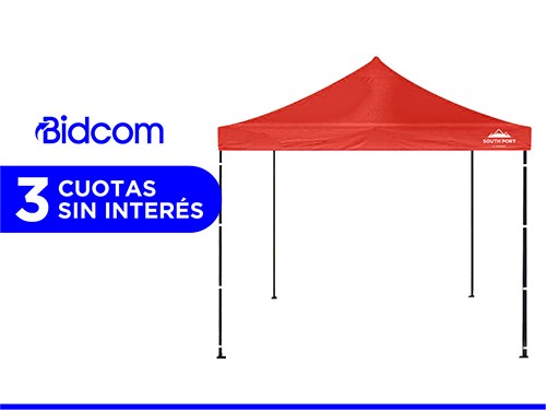 Gazebo Gadnic 3X3M-NR Plegable 3x3 Toldo Reforzado Estructura Metálica