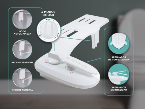 Bidet Para Inodoro Gadnic Agua Friacaliente