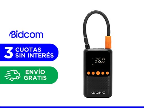 Inflador Inalambrico Gadnic 12V 4000mAh Compacto