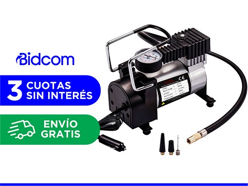 Compresor Para Auto 12v 150psi 35lt/min Portátil Con Manometro Incluye