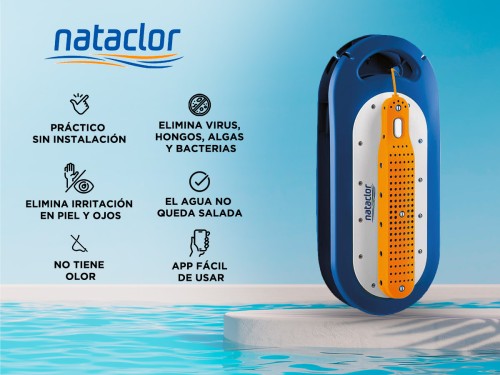 Generador de Cloro Clorador Salino Nataclor Smarty Portatil Piscina Cl