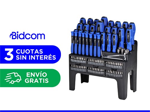 Kit de Herramientas Gadnic 100 Piezas Destornilladores + Base Organiza