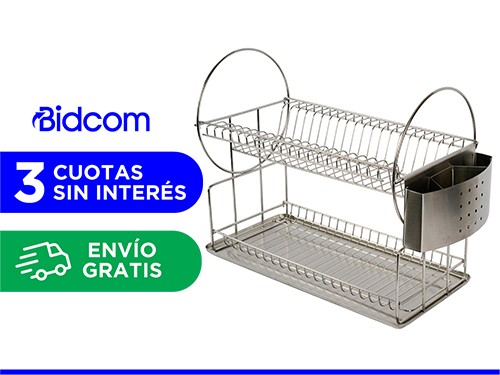 Secador de Platos Gadnic SEC08 Acero Inoxidable Moderno