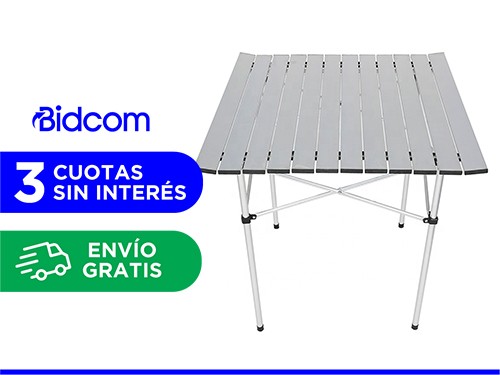 Mesa Camping Gadnic Plegable Metalica