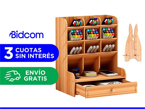 Organizador de Escritorio Con Cajonera Gadnic