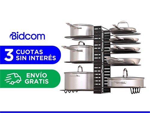 Organizador de Batería de Cocina Gadnic Acero Reforzado