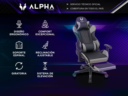 Silla Gamer Pro Gadnic Ergonómica Respaldo Ajustable Reposabrazos