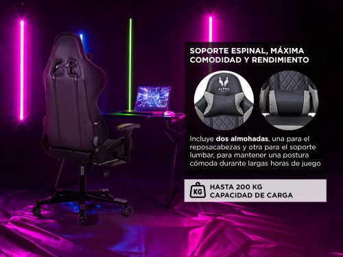 Silla Gamer Pro Gadnic Ergonómica Respaldo Ajustable Reposabrazos