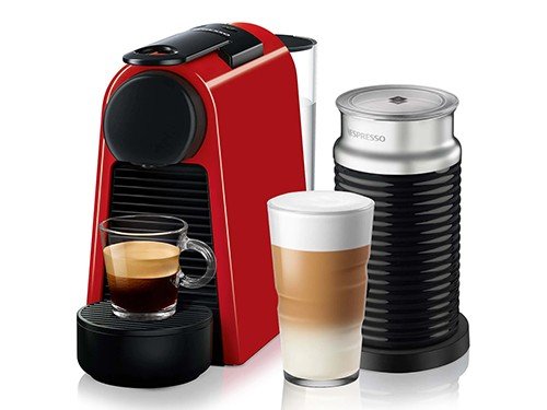 Cafetera Nespresso Essenza Mini D Roja + Espumador Aeroccino 3