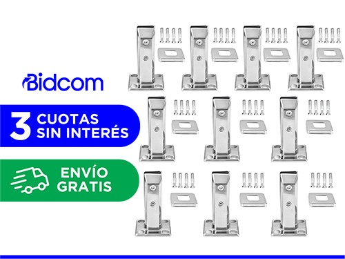 Kit x10 Barandas de Acero Inoxidable Gadnic Balcones Piletas Escaleras