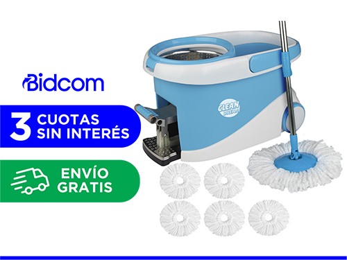 Mopa Gadnic Clean Dream con Balde Escurridor Centrífugo c Pedal Lampaz