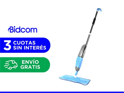 Mopa Gadnic Spray Mope Trapeador Microfibra con Rociador 3 Paños Lavab