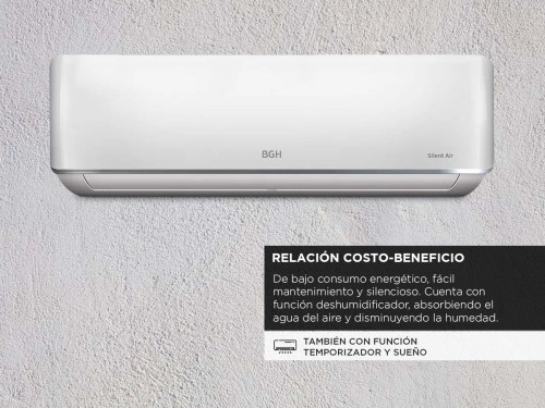 Aire Acondicionado BGH Split Frío/Calor 2300F 2600W BS26WCCR