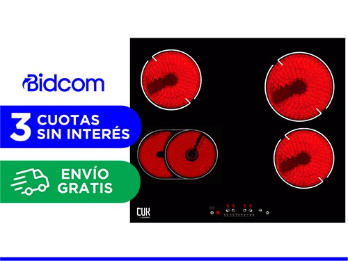 Anafe Eléctrico Cuk By Gadnic AV400 4 Hornallas Empotrable Vitrocerámi