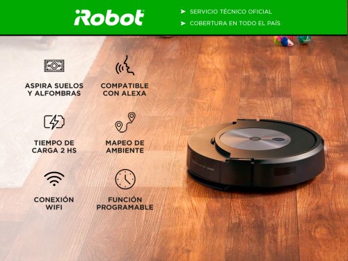 Aspiradora Trapeadora Robot iRobot Roomba C7 Negro