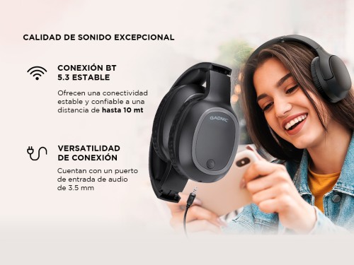 Auriculares Inalámbricos Gadnic Vincha Bluetooth 5.3