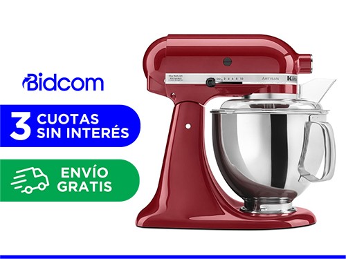 Batidora KitchenAid Artisan KSM150P Planetaria 4,83Lts 10 Velocidades