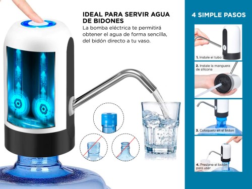 Dispenser De Agua Portátil Gadnic Bomba Dispensador Bidones