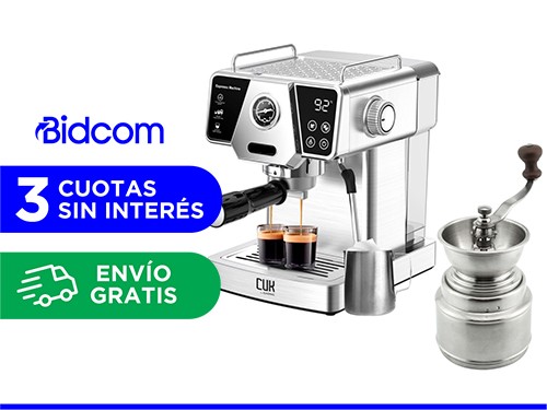 Cafetera Gadnic CME07 Automática + Molinillo de Café Clásico Manual