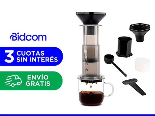 Kit Cafetera Gadnic CukPress Prensa Tipo Aeropress Portátil + Accesori