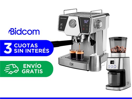 Cafetera Gadnic CME07 Para Café Molido + Molinillo Eléctrico Con Displ