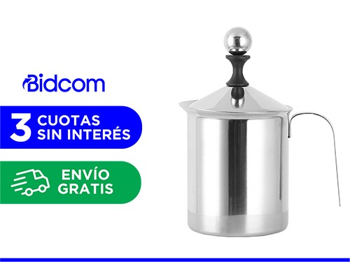 Jarra Espumador de leche Gadnic Miliki acero inoxidable 400ml